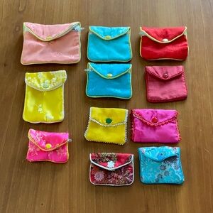 Colorful Fabric Pouch Set